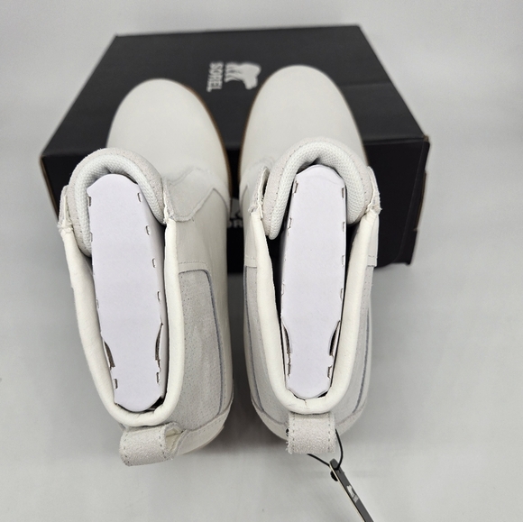 New Sorel Out N About Pull On Wedge Booties Leather Boots Women's Size 9 - Picture 5 of 8